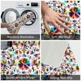 Bathroom Rugs Mat, Mexican Bright Style Washable Non Slip Bath Kitchen