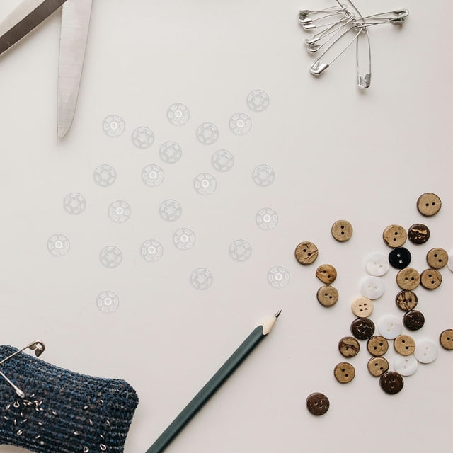 TABLETREANDS 100Ud Botones Para Camisas Y Abrigos Transparentes Ideales Para Scrapbooking Y Tejido