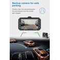 thumbnail image 2 of Dash Cam for Cars Front and Rear CHORTAU Dual Dash Cam 3 inch Dashcam Full HD 170° Wide Angle Backup Camera with Night, 2 of 5
