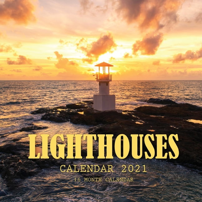 Lighthouses Calendar 2021 16 Month Calendar (Paperback)