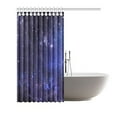 thumbnail image 2 of MKHERT Atarry Night Sky Shower Curtain Waterproof Bath Curtain Decor 66x72 inch, 2 of 2