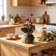 thumbnail image 4 of Mini Artificial Tabletop Christmas Plant Ornament, Compact Holiday Centerpiece Decor, Tiny Faux Greenery Display for Mantel Shelf Coffee Table Indoor Winter Xmas Home Furnishing, 4 of 5