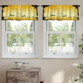 thumbnail image 2 of LALILO Kitchen Curtain Valance High Quality Free Stock Rod Pocket Window Curtain 52"x 18" Set of 2, 2 of 7