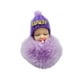thumbnail image 1 of Qarigey LLavero colgante de peluche para bebé, llavero de moda, decoración, monedero, mochila, bolso, llavero colgante, artesanía bonita Ropa, zapatos y accesorios Miscelánea Púrpura claro, 1 of 6