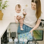 Dr. Browns Dishwasher Basket for Small Baby Bottle Parts, Pacifiers, Accessories, Blue, 1-Pack