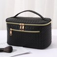 thumbnail image 1 of Portable Large Capacity Cosmetic Bag Multi-functional New Hand-held Clutch  Internet Celebrity High-end Waterproof Toiletry Bag, 1 of 6