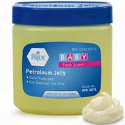 MEDPRIDE Baby Petroleum Jelly 13 Oz Blue – Skin Protectant & Moisturizer for Dry Skin, Diaper Rash, Baby Scented Petroleum Jelly