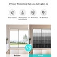 thumbnail image 4 of Window Privacy Film, Dark Grey Ombre UV Sun Blocking Window Tint Film Heat Control One Way Blackout Window Film, Farmhouse Retro Rustic Wood Stripes Non Adhesive Static Cling Sticker 19.6x39.3 In, 4 of 7