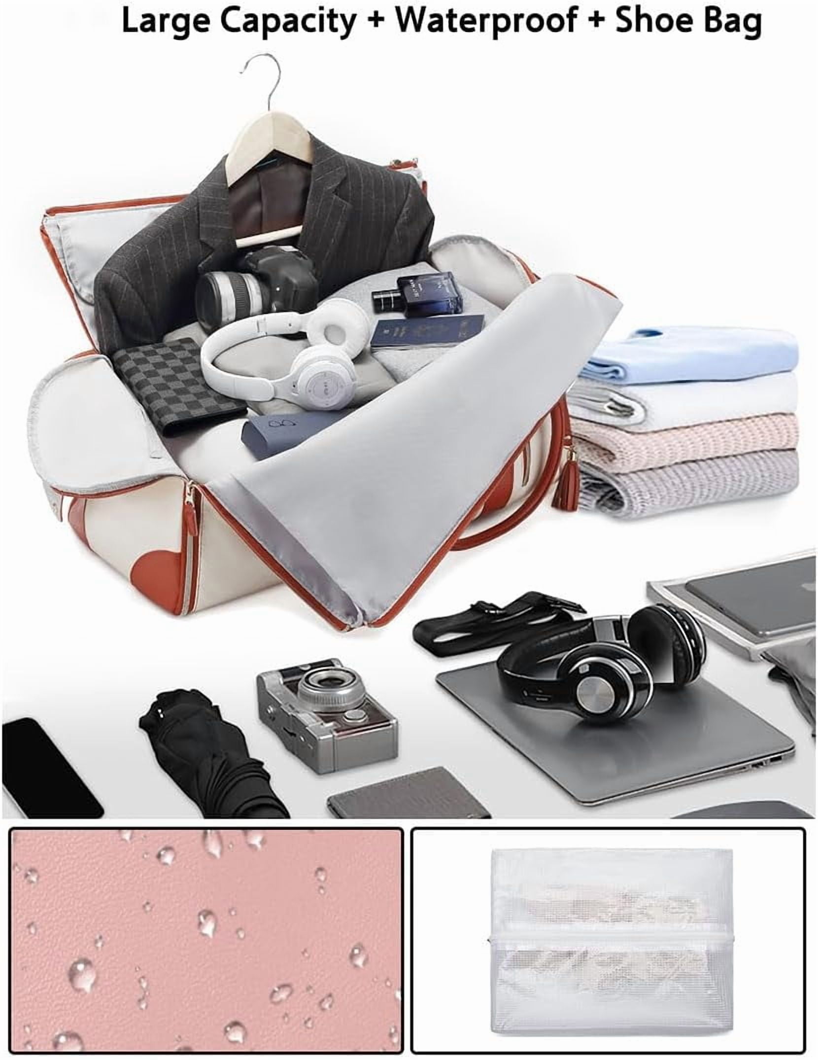 Travel Duffel Bag, Convertible Garment Carrier, Foldable With Wheels, Toiletry Bag, adjustable, lightweight, durable, portable, user-friendly, compact, carry