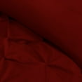 thumbnail image 6 of 5 Piece New Half Pinch Pleated Pattern Comforter Set, 800 TC, 100% Egyptian Cotton, Full/Queen Size Burgundy Solid, 6 of 6