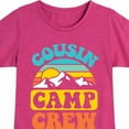 thumbnail image 3 of Instant Message - Camping - Cousin Camp Crew - Toddler & Youth Girls Short Sleeve Graphic T-Shirt, 3 of 6