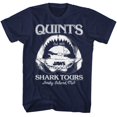 thumbnail image 1 of Jaws Shark Tours Navy Adult T-Shirt, 1 of 2