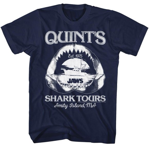 Jaws Movies Shark Tours Adult Short Sleeve T Shirt