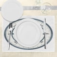 thumbnail image 3 of Ambesonne Compass Place Mats Set of 4, Minimalist Design, Standard Size, Slate Blue Red, 3 of 6