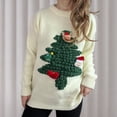 thumbnail image 7 of ShomPort Ugly Christmas Sweaters Long Sleeve Crewneck Knitted Sweaters Women Winter Soft Warm Pullover Sweater, 7 of 7