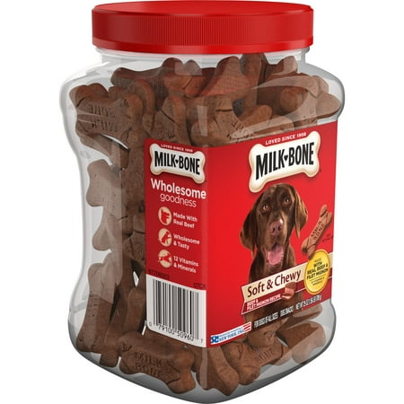 - Milk-Bone Soft & Chewy Beef & Filet Mignon Recipe Dog Snacks, 25-Ounce