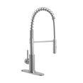 thumbnail image 4 of Dura Faucet Robinet DF-MK504SLK-CP Utilisé pour Cuisine; Pièce Unique; Poignée à Ressort Hélicoïdal Rabattable; Chromé; Vanne à Disque en Céramique, 4 of 6