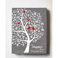 thumbnail image 3 of MuralMax Couples Personalized Tree Canvas Wall Art - Gifts For Parents, Grandparents, Friends - Milestone Occasions, Bridal Showers, Wedding Anniversary, Housewarming - Color - Gray # 5 - Size 24x30, 3 of 6