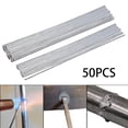 thumbnail image 1 of Varillas de soldadura de aluminio de 50 piezas, varillas de soldadura fáciles de fundir para varillas de soldadura de aluminio o aleación de aluminio, 20mm x 33cm, 1 of 8