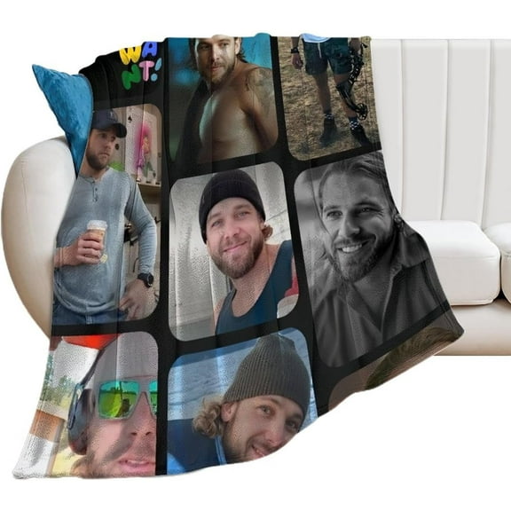 Max Thieriot Blanket Super Soft Throw Blanket Silky Flannel Lightweight for Sofa, Bed Blanket All Season Use 50"*60"(130 * 150cm)