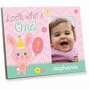 Personalized Look Who's One Birthday Frame For Her