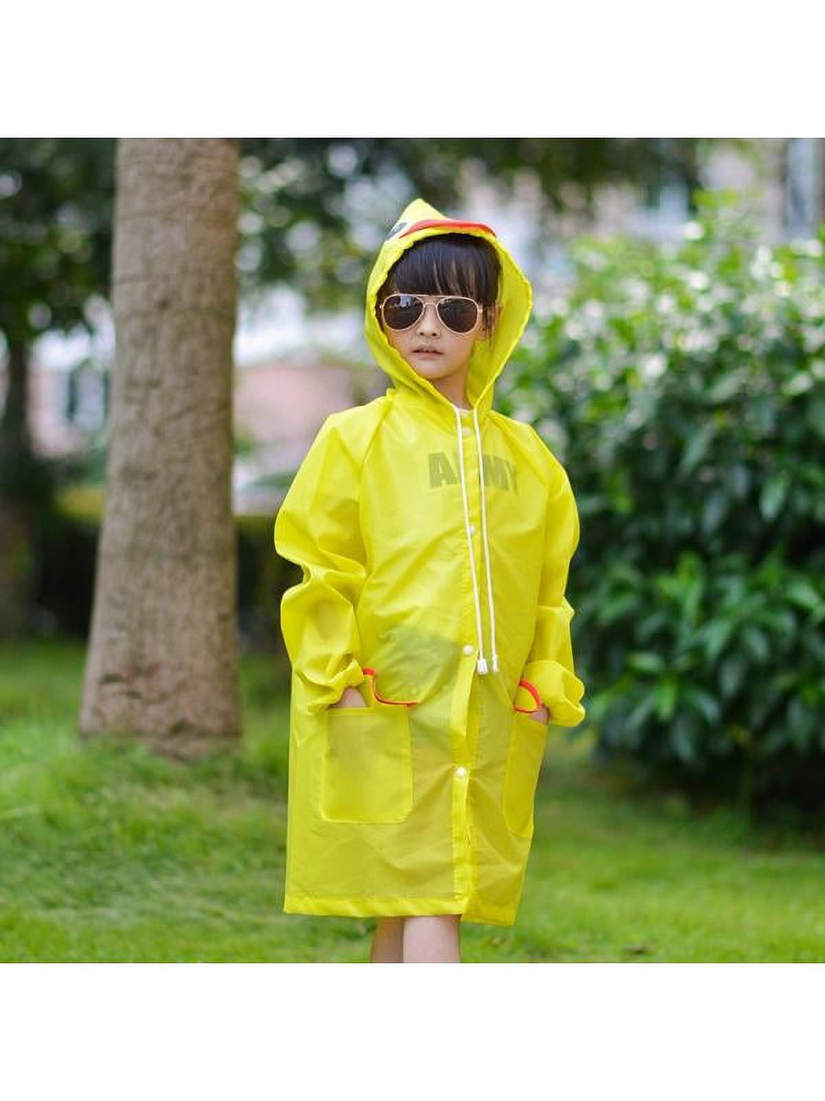 Girl Baby Kid Waterproof Hooded Coat Jacket Outwear Raincoat Hoodies - image 2 of 3
