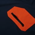 thumbnail image 5 of Krdevn Men's Sleeve T Shirts Oversize Zipper Pocket Comfortable Crewneck Graduated Color Fit Shirt Tops,L, 5 of 8