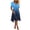 Blue1, variant on LIaqionyy Dresses for Women Summer Fashion Casual Short Sleeve V Neck Flowy Elegant Dress Vacation Sundress