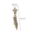 thumbnail image 2 of Latón Vajra Pestle Shape Figurilla Decoración Estatua Miniatura Vajra Pestle Escultura HOMEMAXS MX16174282, 2 of 5