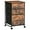 Rustic Brown, variant on 3-Drawer Mobile File Cabinet, Vertical Filing Cabinet, Under Desk Storage Drawers for Home Office, Rolling Printer Stand, A4/Letter-Sized, Nonwovens Drawer, Rustic Brown and Black BFK30WJ01