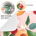 thumbnail image 2 of Cherries Flowers Peaches Dish Drying Mat Dish Drainer Rack Mats Water Absorbent Non-Slip Easy Clean Heat Resistant for Kitchen Counter, 2 of 8