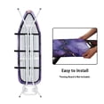 thumbnail image 4 of HELLHERO Ironing Board Cover with 3 Hook and Loop Fastener Strap Ironing Board Dustproof Cover Polyester Fiber Fabric for Ironing Table for Mother Purple Gold Marble, 4 of 5