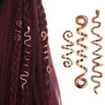 thumbnail image 4 of 28 Pieces Hair Beads Spiral Coils Dreadlock Beads Bs Rings Clips Metal Cuffs Hair Jewelry Hair Wraps Accessory Snake Hair Clips, 4 of 4
