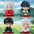 thumbnail image 2 of 4.5cm Gacha Inuyasha Sentado Muñeca Serie Higurashi Kagome Sesshoumaru PVC Anime Figura Modelo De Juguete Regalo Coleccionables, 2 of 4