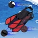 thumbnail image 3 of Aletas de natación para adultos, aletas de snorkel, equipo de snorkel, aletas para natación, aletas de buceo cortas, tamaño de viaje para adultos, hombres y mujeres, 3 of 5