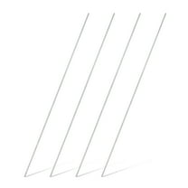 Uxcell 4Pcs 316 Stainless Steel Round Rod 1/8" Dia 15.7" Length Metal Solid Shaft Rods Corrosion Resistant Round Steel Bars Stock for Industrial DIY Project, 3mm x 400mm, Silver