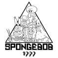 thumbnail image 2 of Mens SpongeBob SquarePants Triangle Badge Minimalist Friends T Shirt, 2 of 5