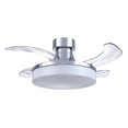 thumbnail image 1 of Fanaway 3550719 36 in. Mya Chrome & Clear Ceiling Fan, 1 of 1