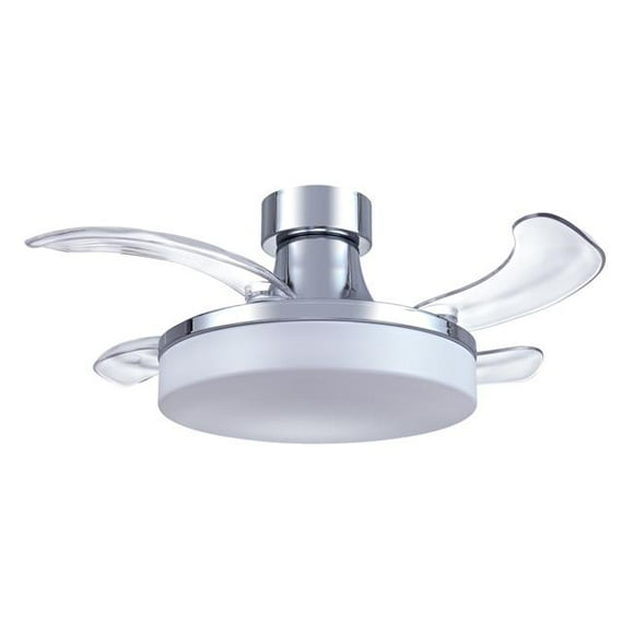 Fanaway 3550719 Ventilateur de Plafond 36 Po. Mya Chrome & Clair