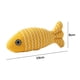 thumbnail image 3 of Juguete de pez de peluche artificial, entrenamiento interactivo, hierba gatera, suministros para gatos (amarillo) Likrtyny Libre de BPA, 3 of 6