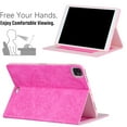 thumbnail image 4 of iPad Air 4th Gen Case 10.9", iPad Pro 11 Case 2020/2018, Allytech PU Leather Slim Shell Folio Flip Butterfly Flower Embossed Shockproo Auto Sleep Wake Stand Case Cover for Apple iPad Air 4, Rose, 4 of 6