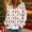 009 White, variant on Ugly Christmas Cardigan for Women Casual Long Sleeve Open Front Button Sweater Funny Ugly Christmas Print Outwear