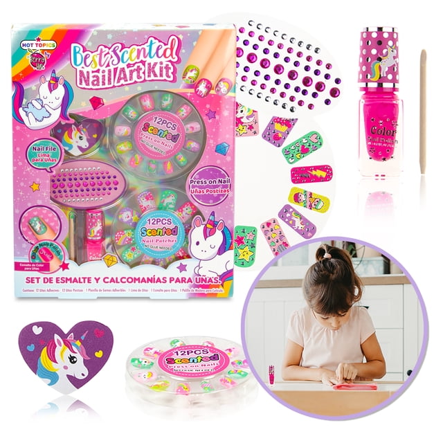 Kit De Uñas Para Niñas Adhesivos De Juguete Nail Stickers Unicornio Berry Hip BSN11BH