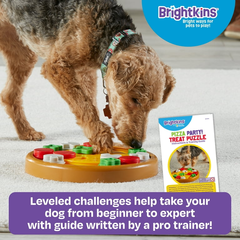 Brightkins Pizza Party! Treat Puzzle - Dog Puzzle Toys, Interactive Dog  Toys, Gifts for Dogs