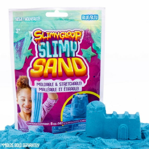 SLIMYGLOOP® SLIMYSAND Bleu, Sac Réutilisable de 142 g