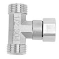 thumbnail image 4 of 3 Way Pipe Fitting G1/2 Tee Hose Connector 304 Stainless Steel Pipeline Adapter For Water Air, 4 of 8