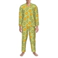 thumbnail image 3 of Sikiie Cute Turtle Mens Pajama Set, Soft Warm Long Sleeve Sleepwear, Cozy Button-Down Pjs for Men-Small, 3 of 7