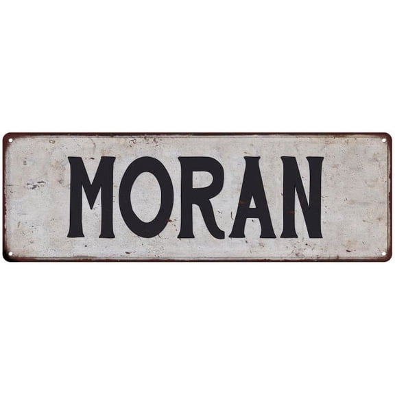 MORAN Vintage Look Rustic Chic Metal Sign 6x18 106180036219