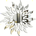 thumbnail image 4 of 5Set DIY Sticker Wall Sticker Sun Room Wall TV Cabinet Ceiling Art Decor Removable Mirror Shape Decoration,Silver, 4 of 7