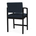 thumbnail image 5 of Lesro Lenox Steel Fabric Hip Waiting Room Guest Chair in Black/Adler Midnight Sky Blue, 5 of 5